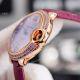 New Ladies Cartier Ballon Bleu Rose Gold diamond Purple Dial Purple Leather Strap Replica Watches (6)_th.jpg